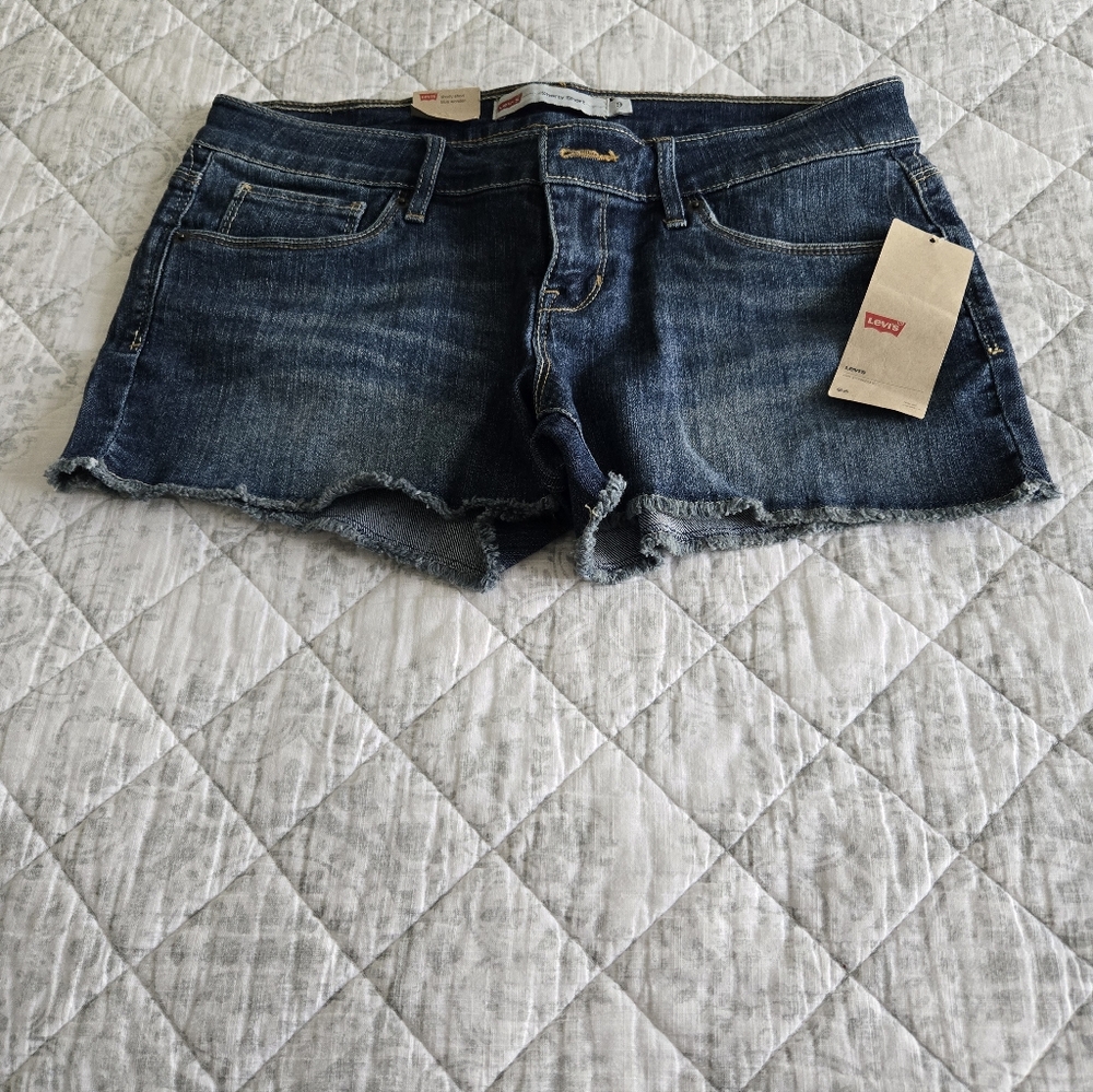 Levi's Women's Dark Blue Jean Shorts